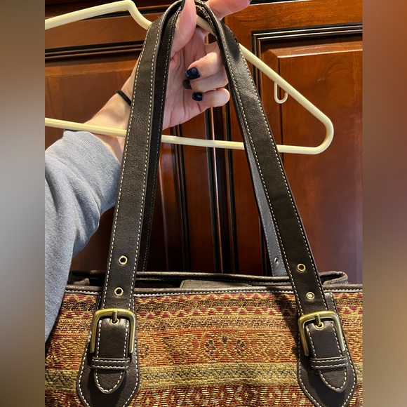 Relic By Fossil Autumn/Fall Colors Over the The Shoulder Satchel Type Purse/Bag - Picture 11 of 11